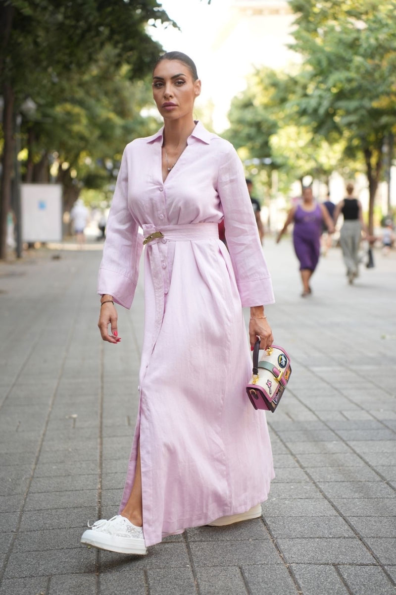 Adelaide Full Dress In Linen