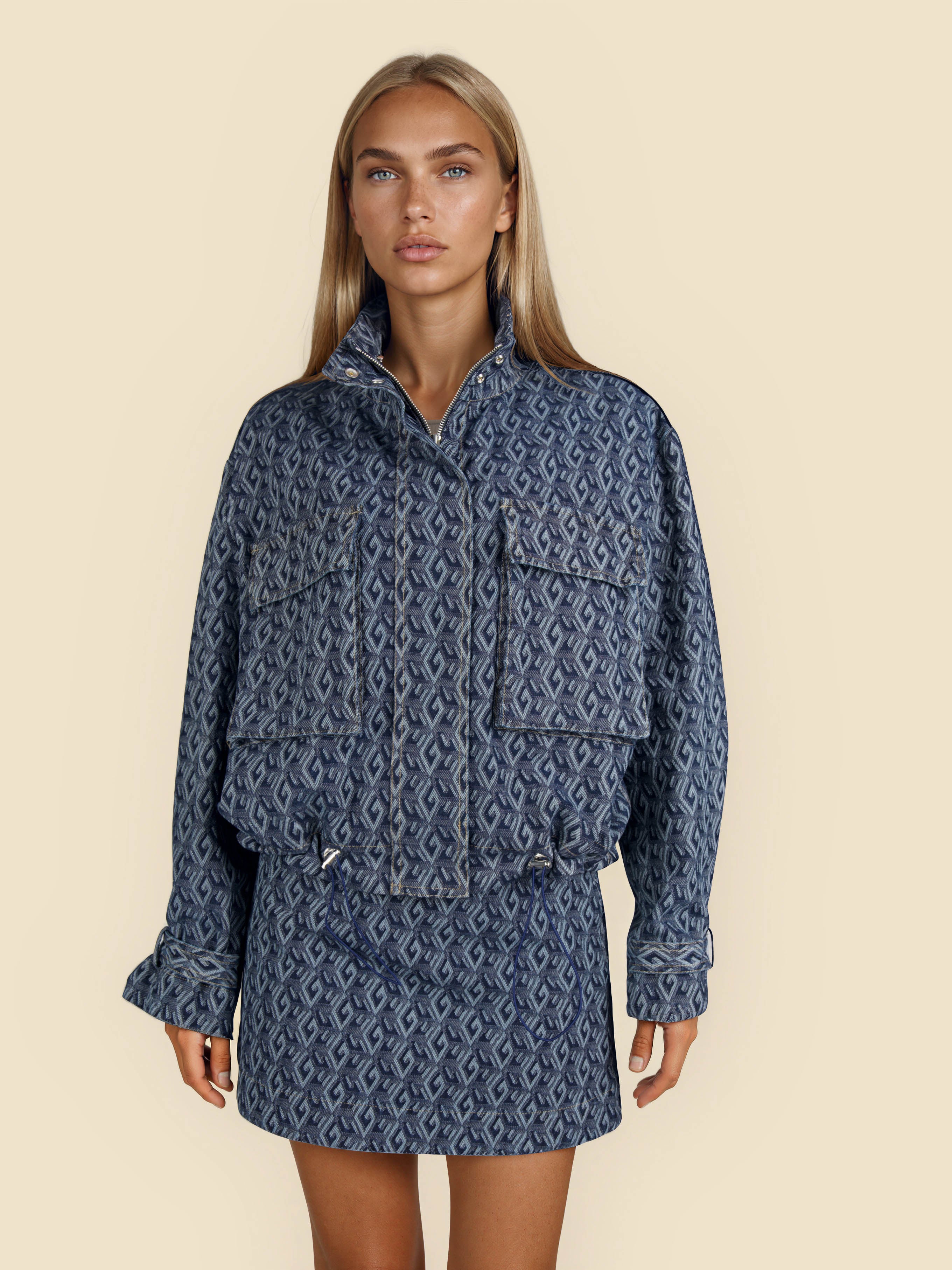 Amari Jacket Denim Jacquard