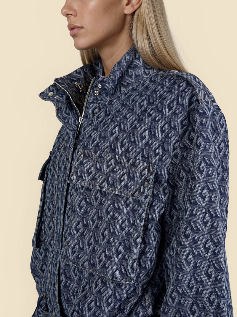 Amari Jacket Denim Jacquard