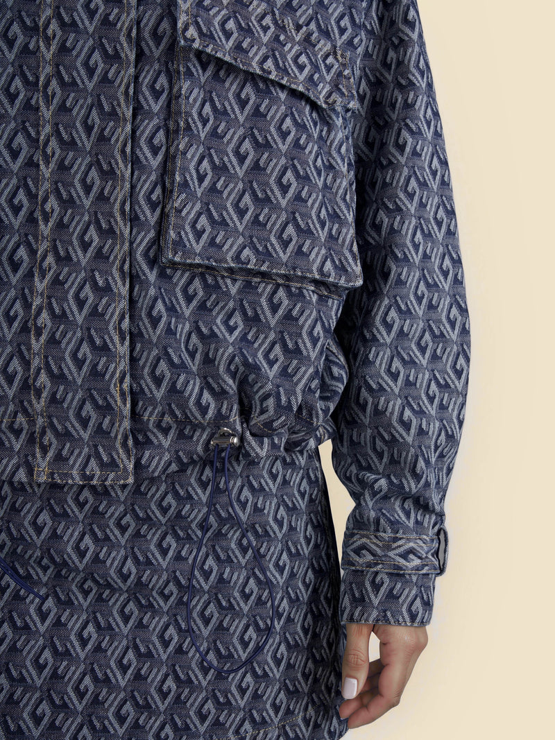 Amari Jacket Denim Jacquard