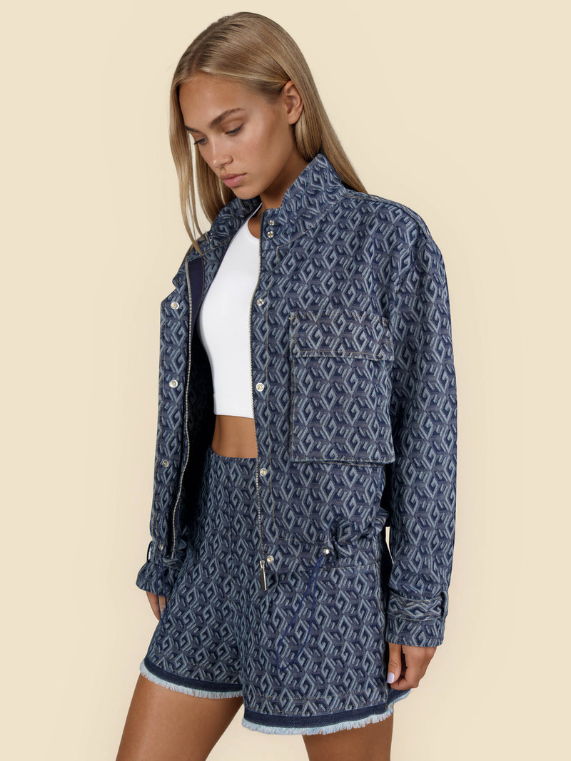 Amari Jacket Denim Jacquard