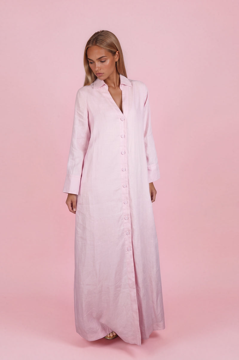 Adelaide Full Dress In Linen