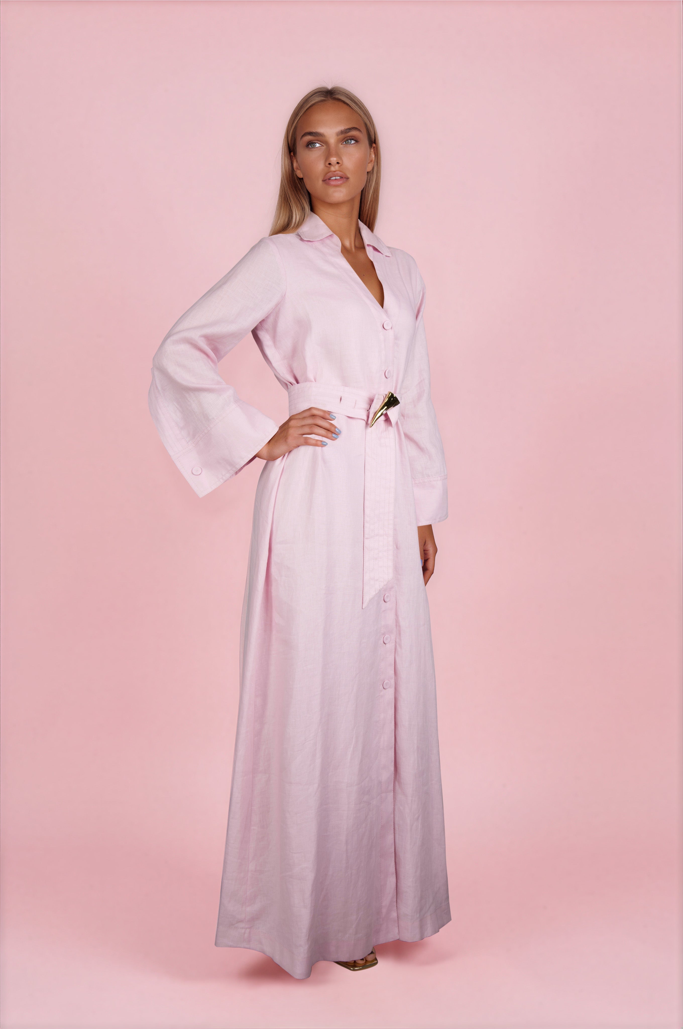 Adelaide Full Dress In Linen