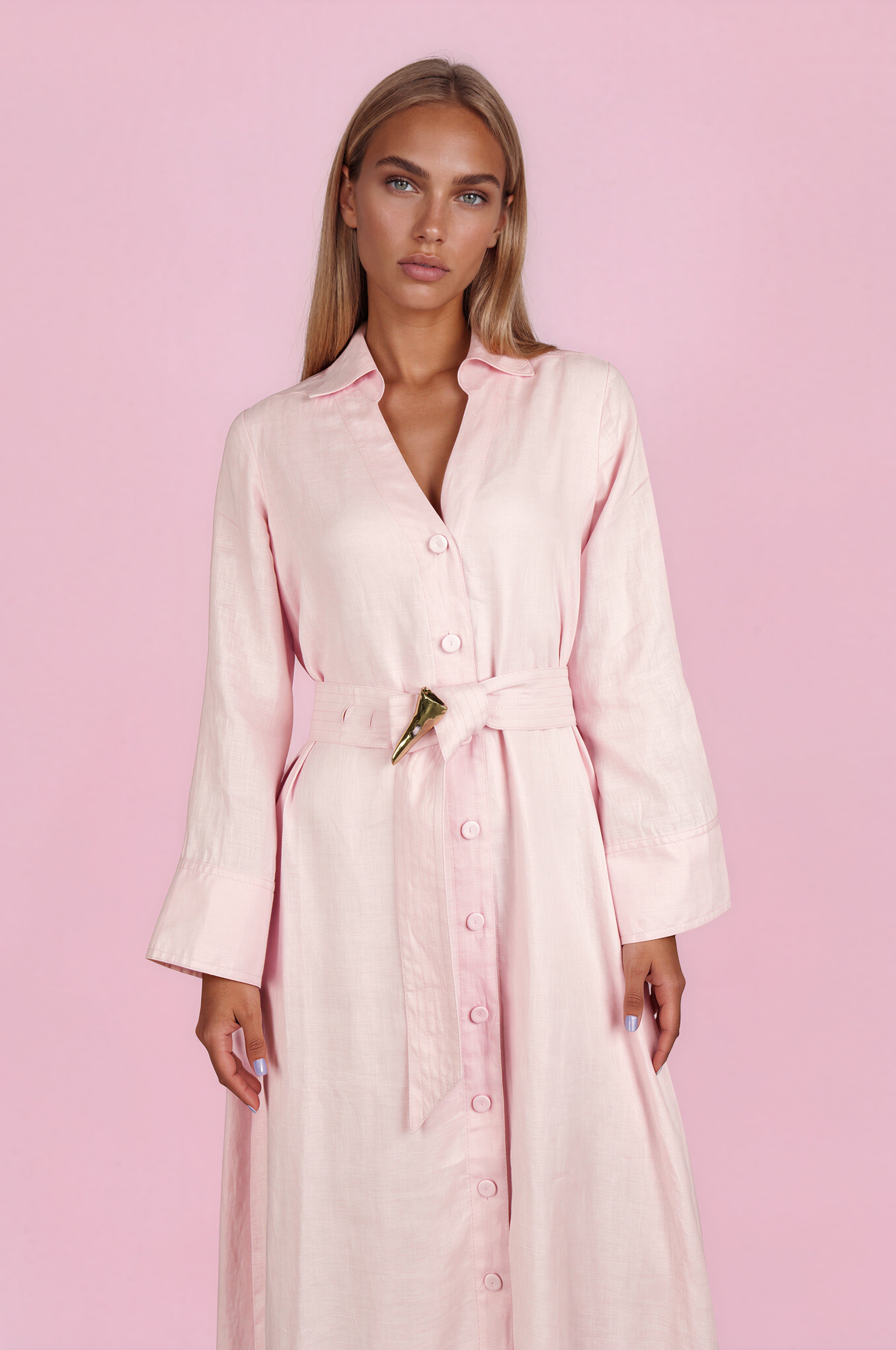 Adelaide Full Dress In Linen