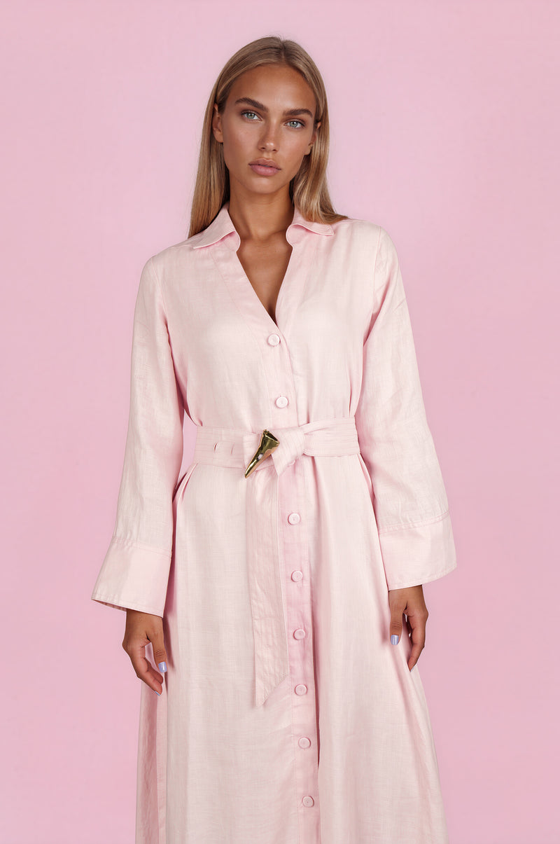 Adelaide Full Dress In Linen