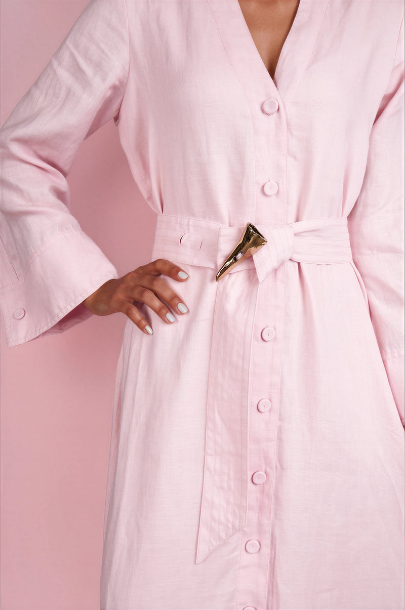 Adelaide Full Dress In Linen