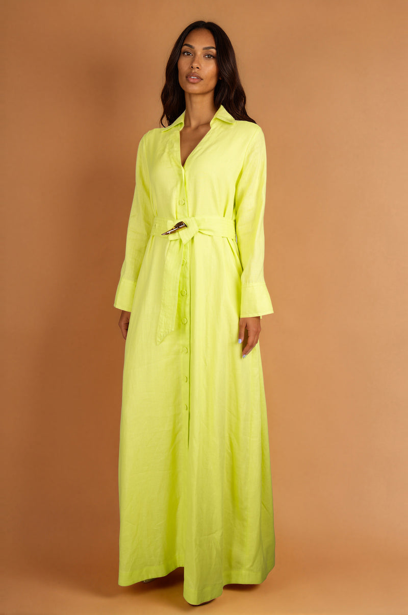 Adelaide Full Dress In Linen