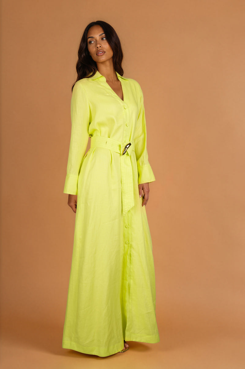 Adelaide Full Dress In Linen