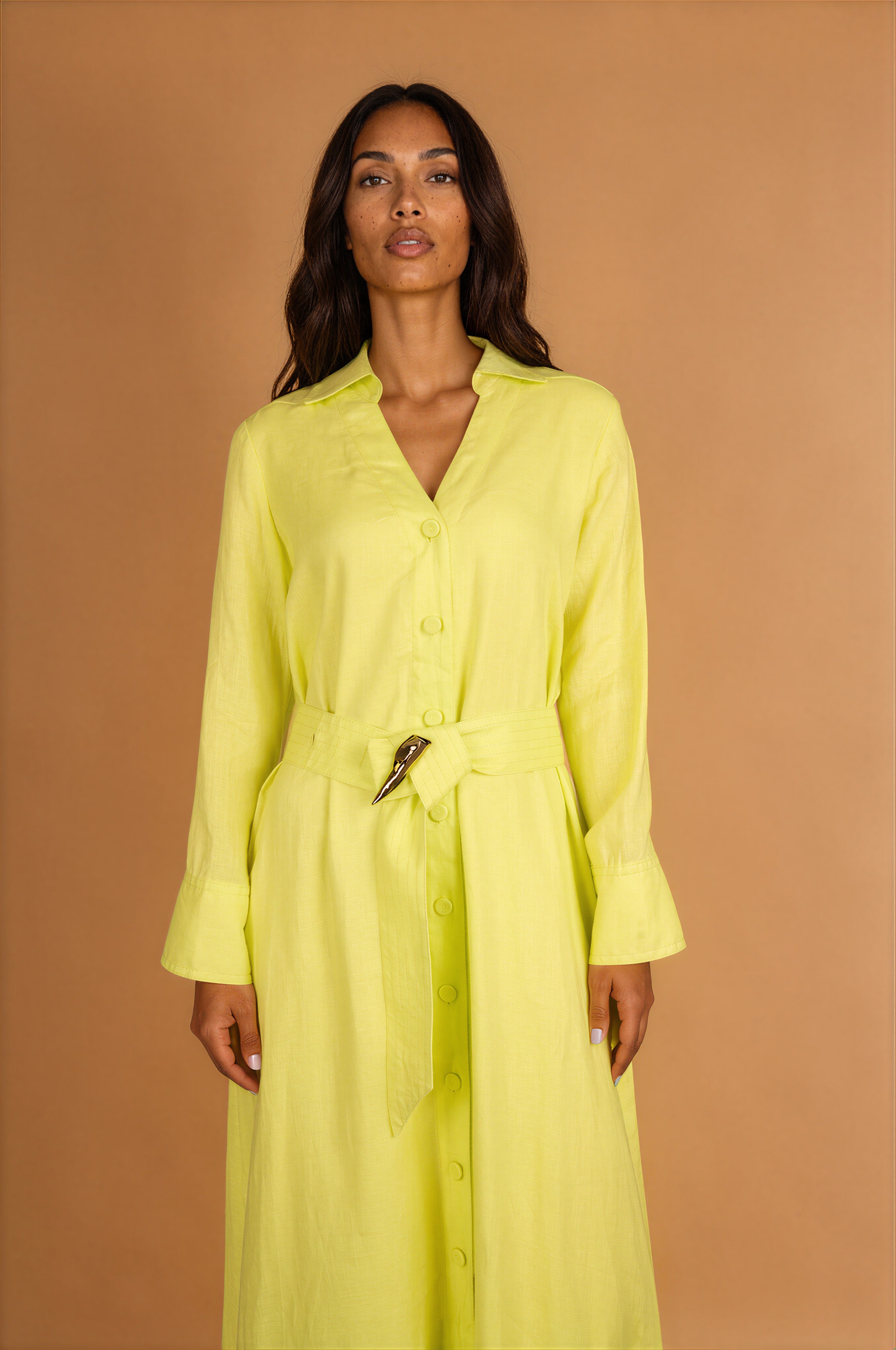 Adelaide Full Dress In Linen