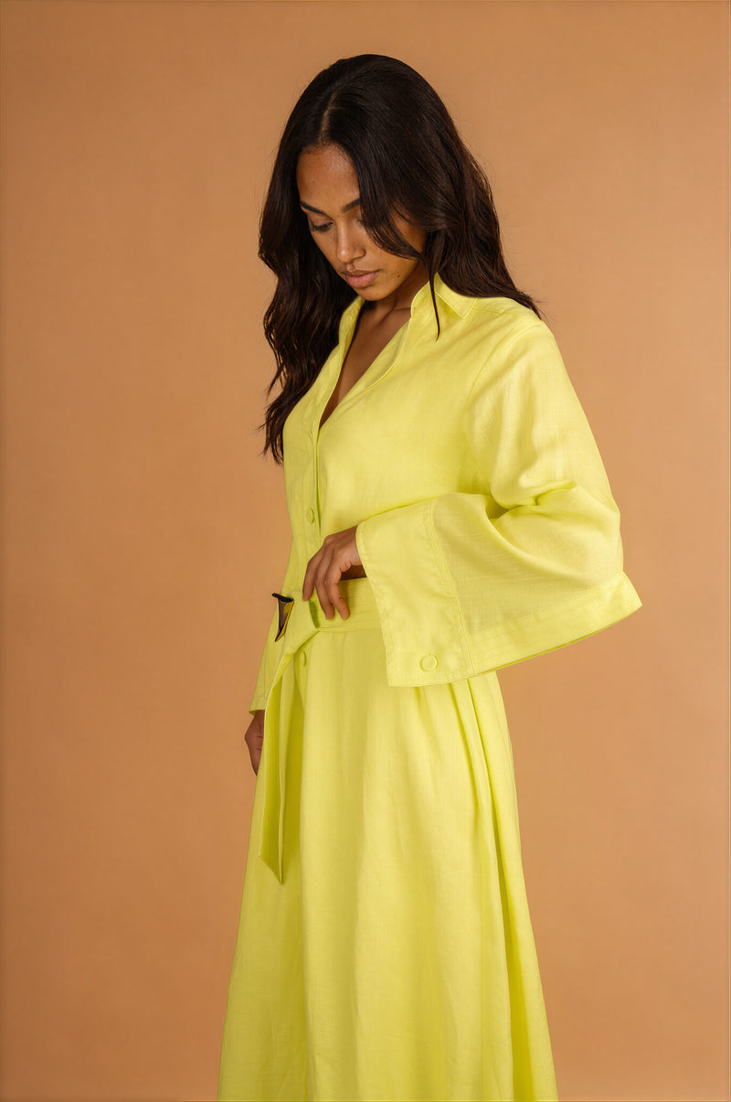 Adelaide Full Dress In Linen
