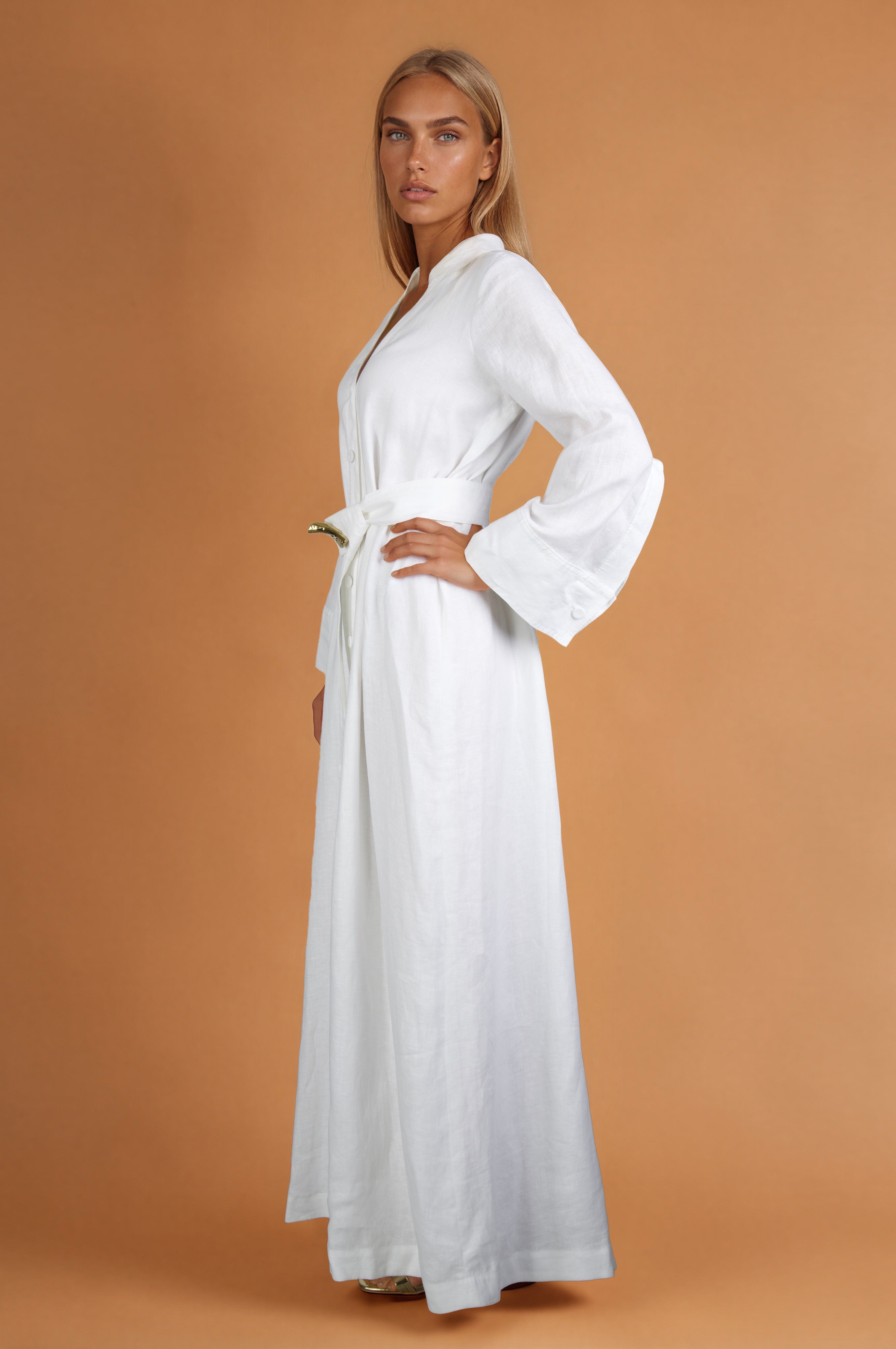Adelaide Full Dress In Linen