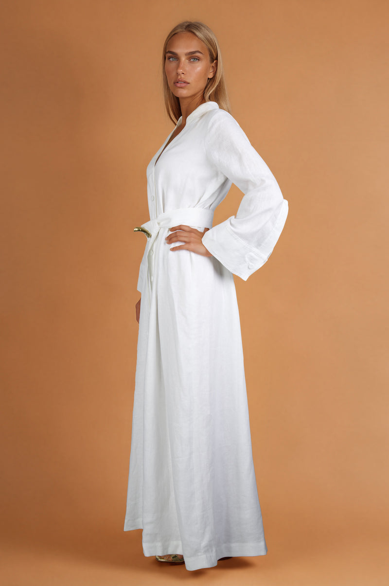 Adelaide Full Dress In Linen