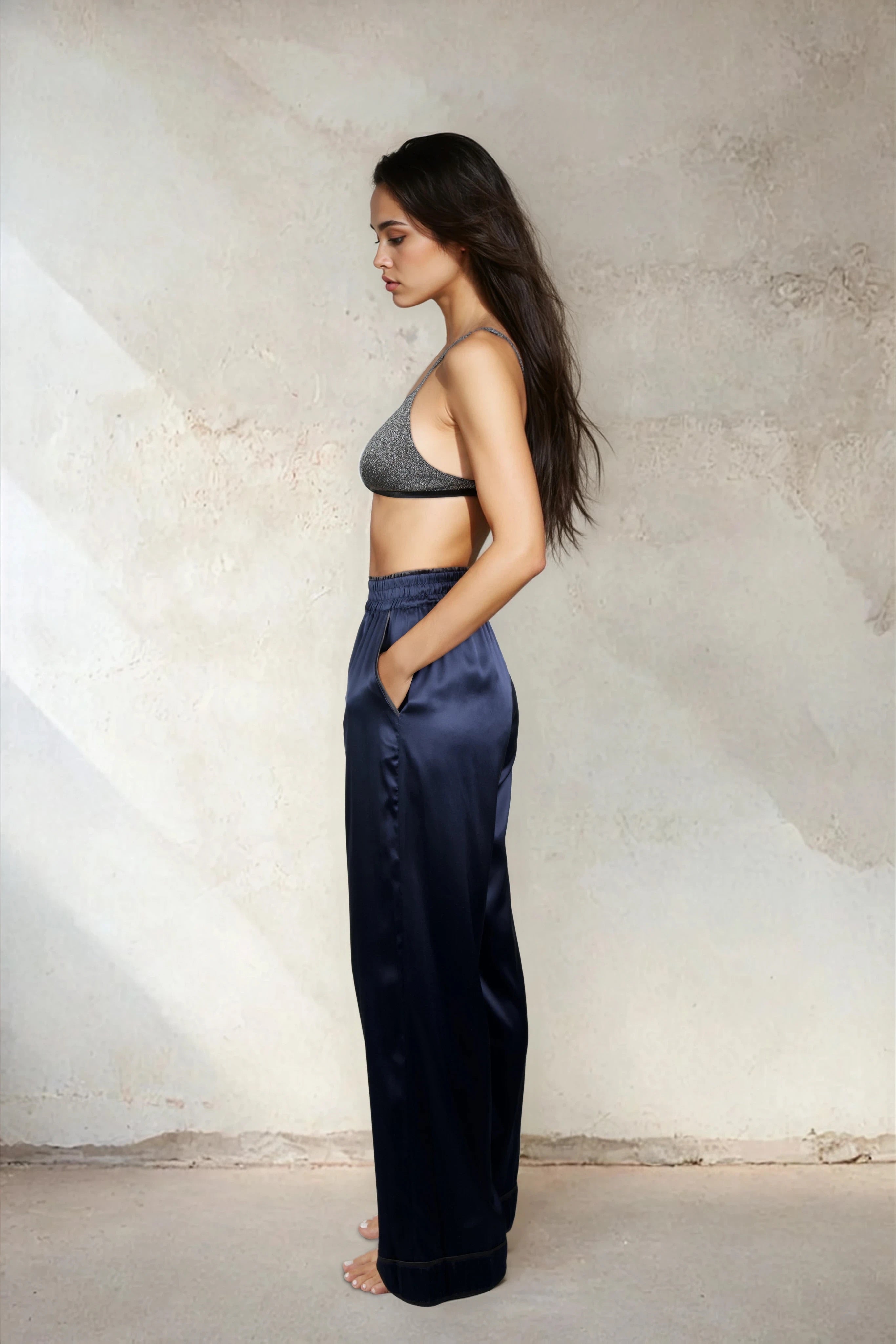 Diana Italian Silk Trousers