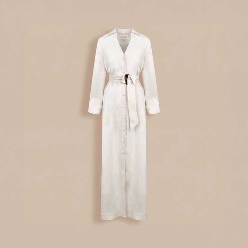 Adelaide Full Dress In Linen
